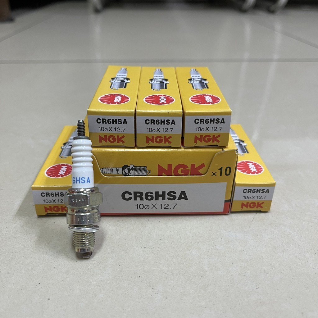 NGK SPARK PLUG CR6HSA CR6 CR6-HSA CR6 HSA PLUG UNTUK YAMAHA EGO AVANTIZ SOLARIZ SRL115 FI EGO-S FI NGK