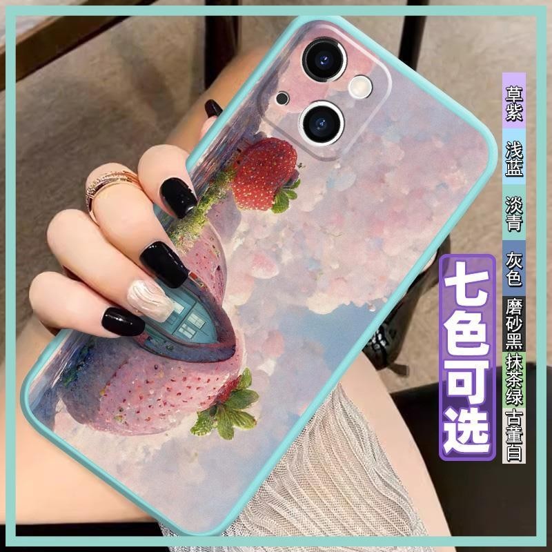 red trend Phone Case For iphone14 Fashion Design Artistic sense New Style waterproof Anime Couple Silica gel Back Cover