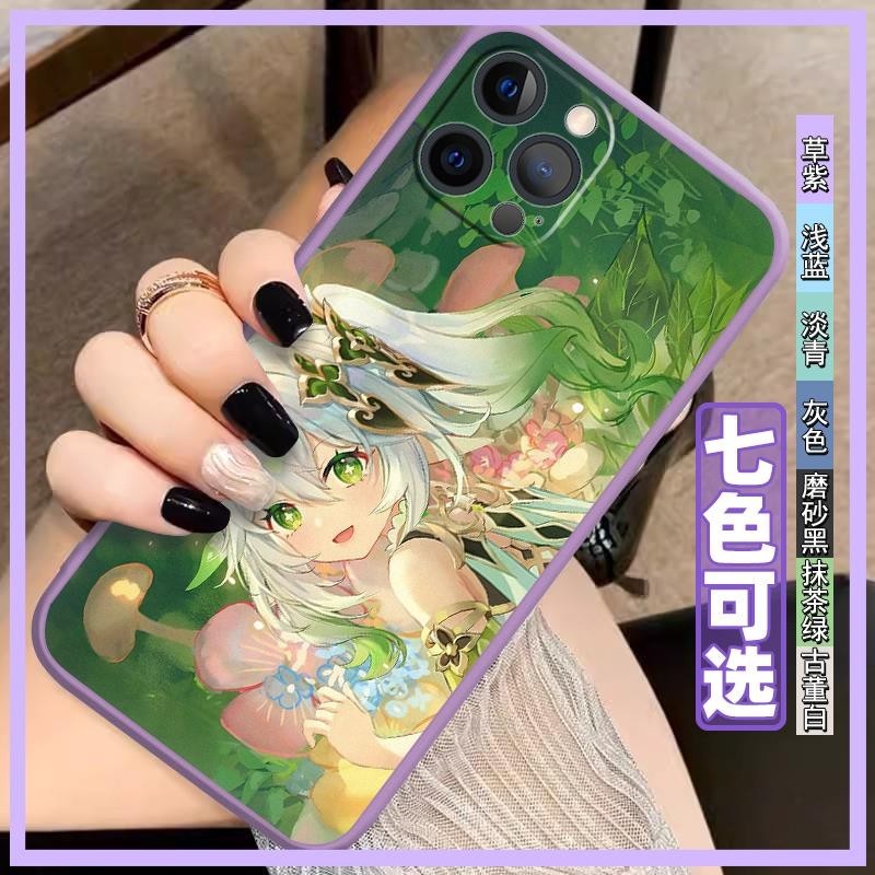 Anime good luck Phone Case For iphone 12 Pro Max Dirt-resistant transparent Couple Simple Shockproof Girlfriend Strange