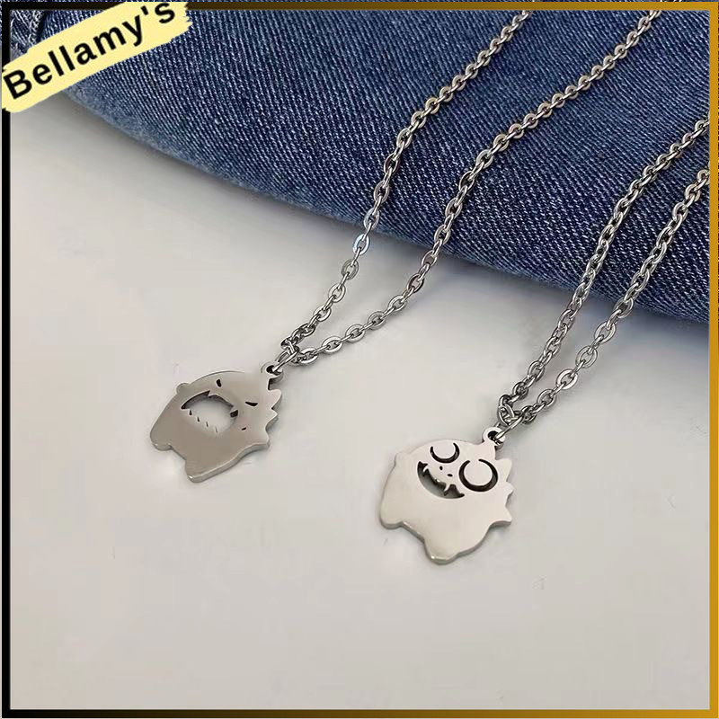 ❤️ สร้อยคอคู่รักมอนสเตอร์ตัวน้อยสไตล์หวานเย็น สร้อยคอแฟชั่น Unisex จี้สร้อยคอน่ารัก-bellamy.idd