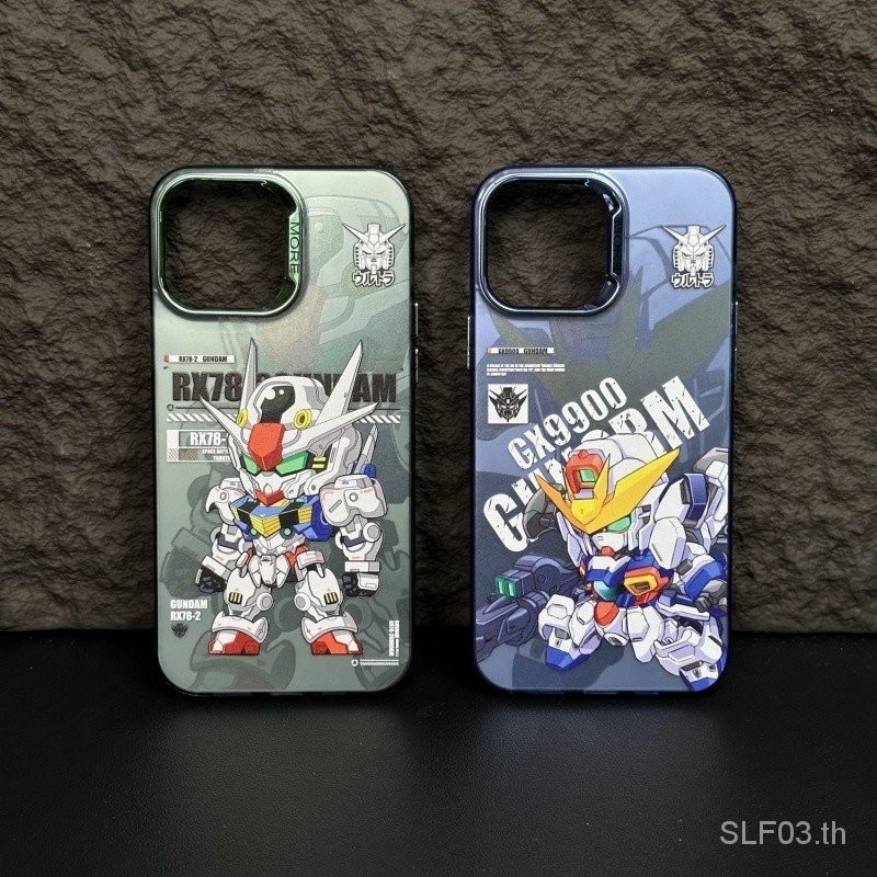 เคสโทรศัพท์มือถือ ซิลิโคนนิ่ม กันกระแทก ลาย Gundam Fighter YDEM สําหรับ iPhone x xs xr xsmax 11 12 13 14 15 Pro max Plus