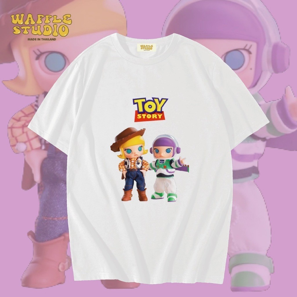 WS0134 เสื้อยืดโอเวอร์ไซส์ เสื้อยืดเกาหลี ผ้าคอตตอน100% เสื้อยืด มอลลี่ Molly  WAFFLE STUDIS-5XL