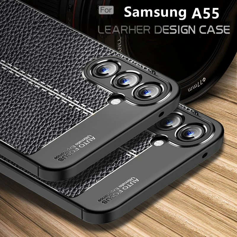 SAMSUNG เคสสําหรับSamsung Galaxy A55 A35 A16 LTE A26 A56 A36 5G 2025 เคสโทรศัพท์หนังTPUซิลิโคนอ่อนนุ