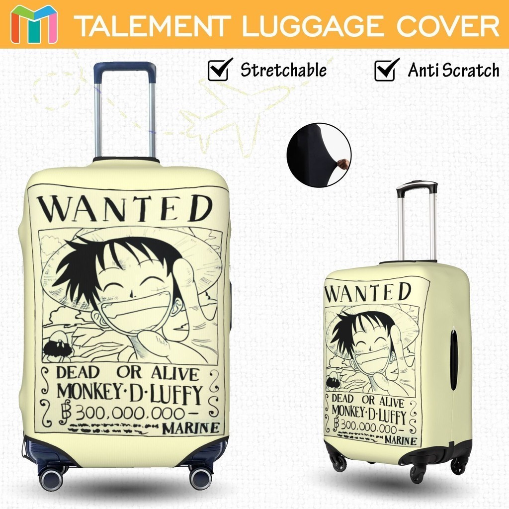 ผ้าคลุมกระเป๋าเดินทาง One Piece ผ้าสแปนเด็กซ์ แบบยืดหยุ่น ยืดหยุ่น Luggage Cover 18 20 22 24 26 28 30 32 นิ้ว B16