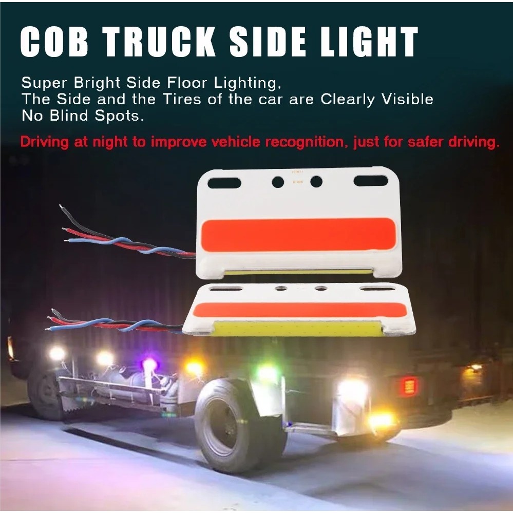 24v สว่างมาก ซังรถบรรทุก ไฟด้านข้างรถบรรทุก ไฟ Led กันน้ํา สัญญาณกว้าง ป้องกันด้านหลัง รถพ่วง ไฟเอว สีเหลืองอําพัน
