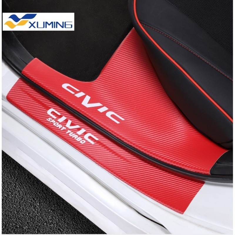 แถบสติกเกอร์ ป้องกันรอยขีดข่วน สําหรับติดขอบประตูรถยนต์ Honda Civic 2016-2021