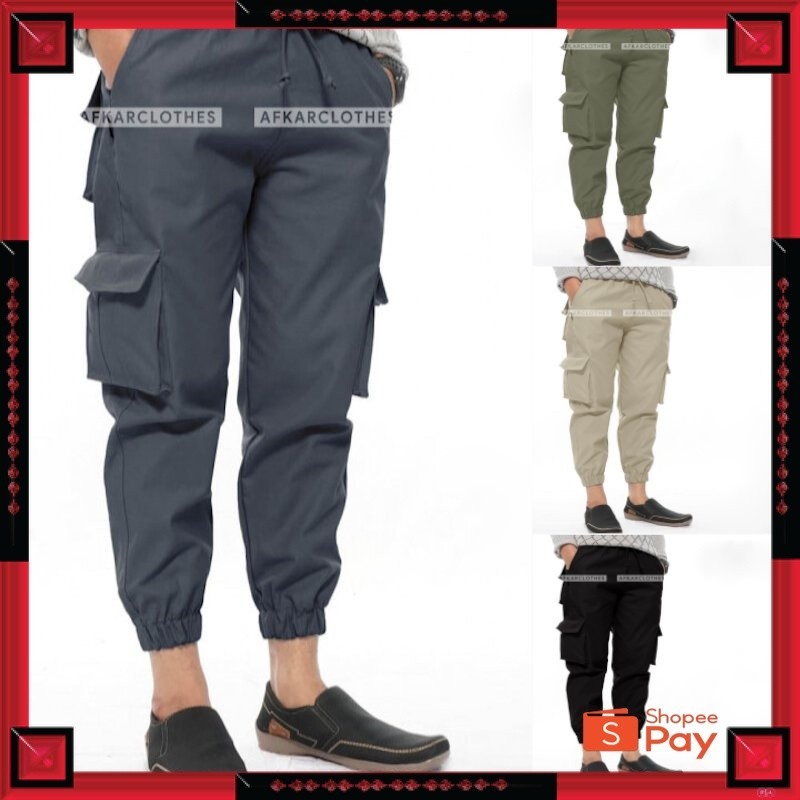 5.5 CARGO // กางเกงจ็อกเกอร์คาร์โก้ยาว Outdoor Fashion Cargo Joggers JGRE AFKAR