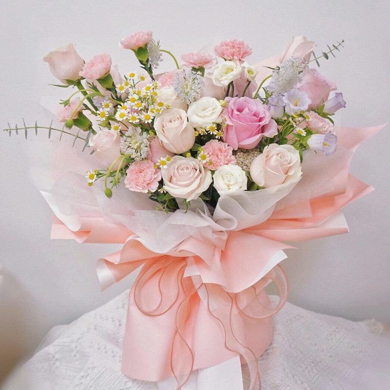 Ins Crowtail ริบบิ้นดอกไม้เค้กบรรจุภัณฑ์เชือกการจัดดอกไม้ DIY วัสดุ - รูปที่ 5