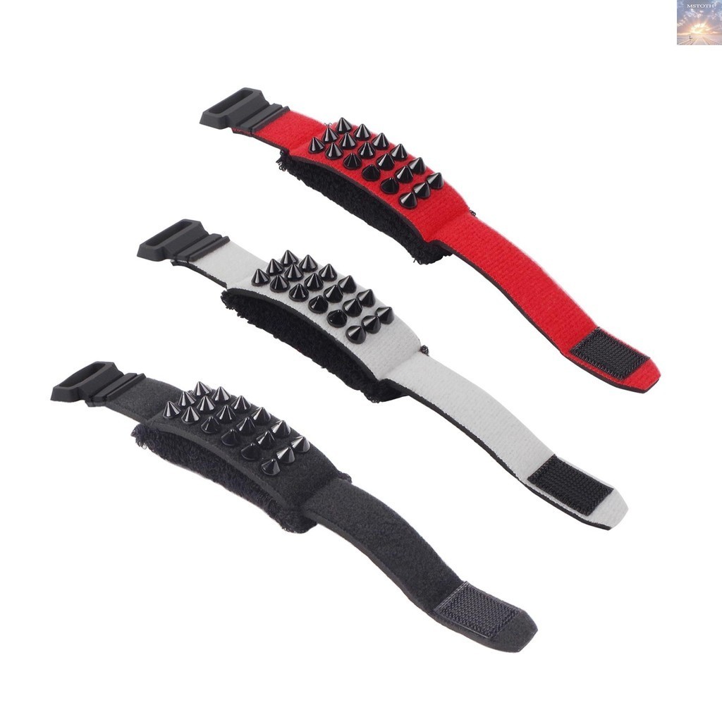 [MSTH ] 3 แพ ็ คกีตาร ์ ไฟฟ ้ า Bass String Muter กีตาร ์ Fret Wrap Dampener Punk สไตล ์ Rivets Fit 