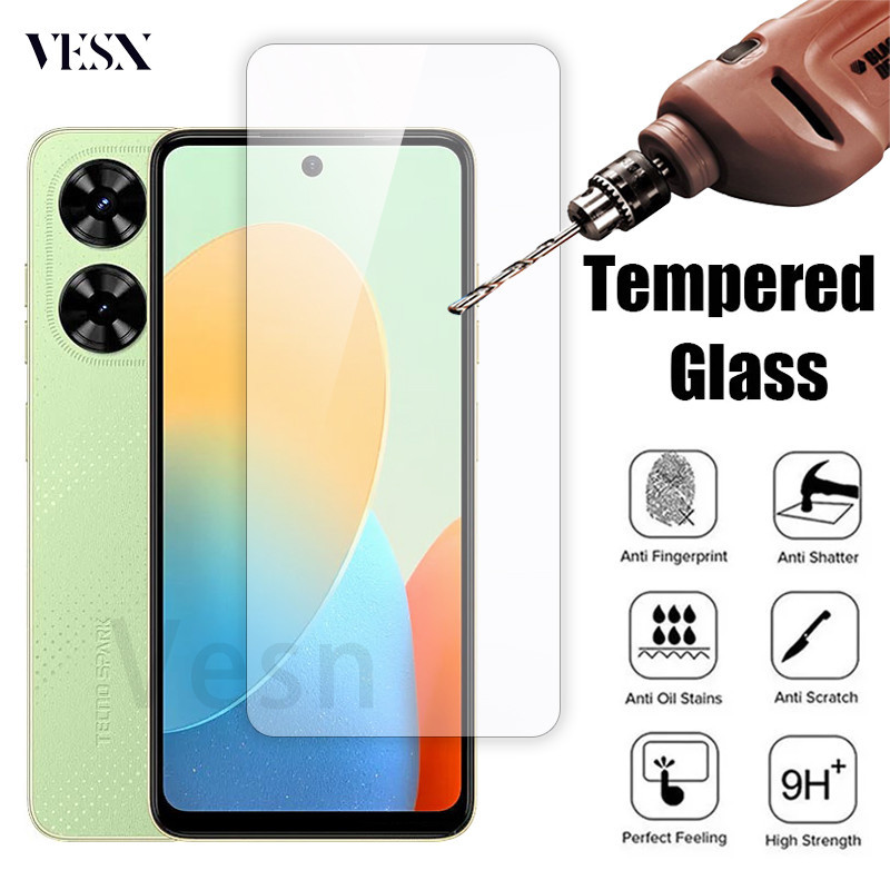 ฟิล์มกระจกนิรภัยสําหรับ Tecno Spark GO 30C 20 20C 10 10C 9 9T 8 8P 8C 8T 7T 7P 7 6 5 4 1 Lite Pop 8 
