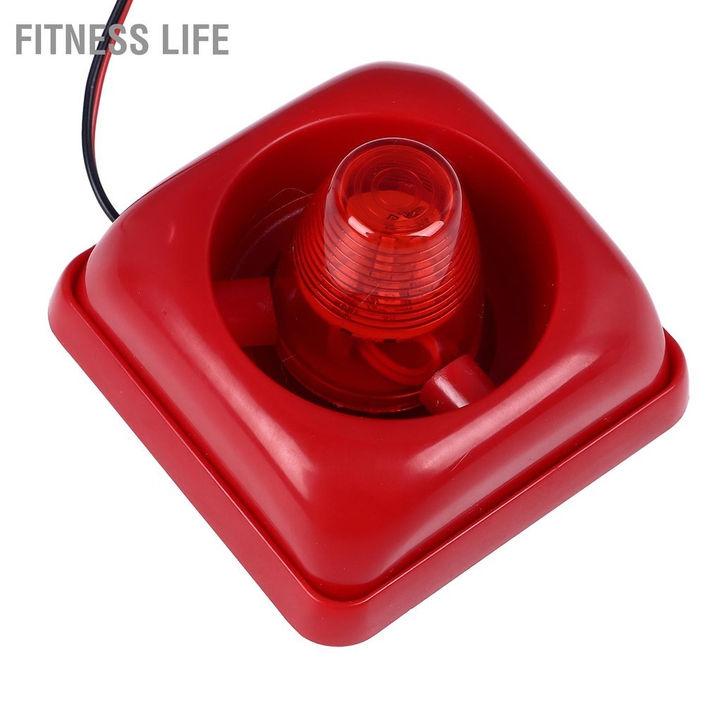 Fitness Life ไฟเตือนเสียงอุตสาหกรรม 115DB ไฟกระพริบสีแดงดังเป็นพิเศษไฟไซเรนแฟลช