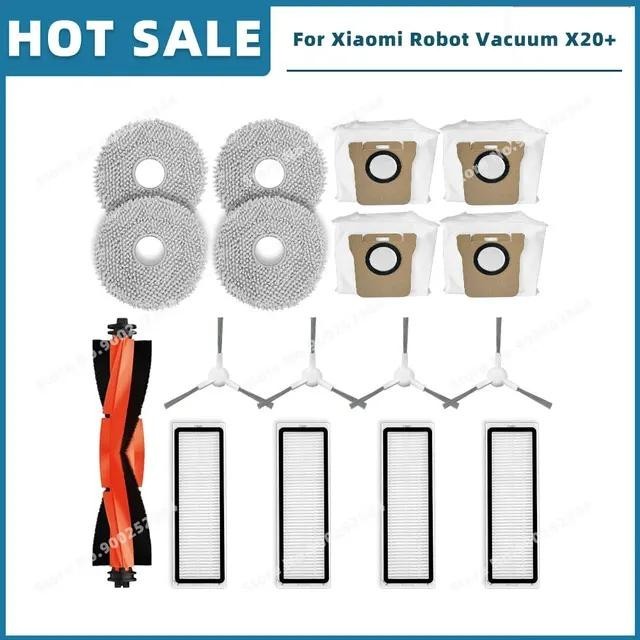 For Xiaomi Robot Vacuum X20+ / X20 Plus อะไหล ่ อุปกรณ ์ เสริมหลักแปรงด ้ านข ้ าง Hepa กรอง Mop ผ ้ าถุงเก ็ บฝุ ่ น - รูปที่ 7