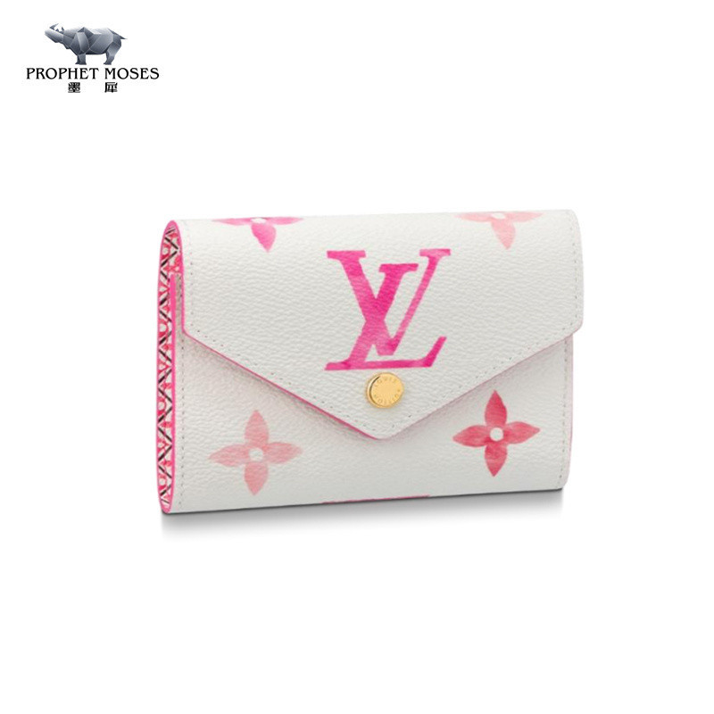 Moxi LV/Louis Vuitton 2023 New Women's Gradual Aging VICTORINE Wallet M82406