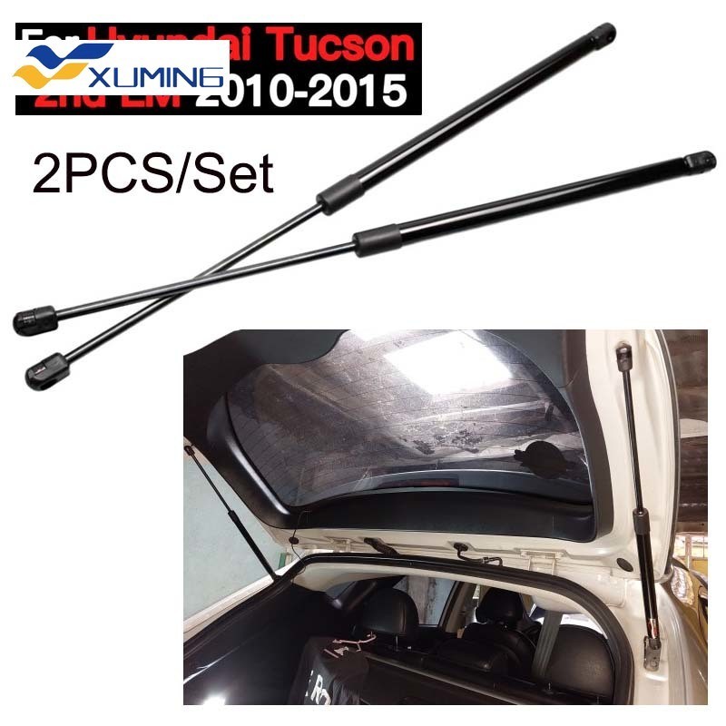 2pcs ด้านหลังประตูสําหรับ 2010-2015 Hyundai Tucson LM 2nd ด้านหลัง Tailgate Struts Trunk Boot แก๊สสปริง Lift รองรับ Dampers โช้คอัพ