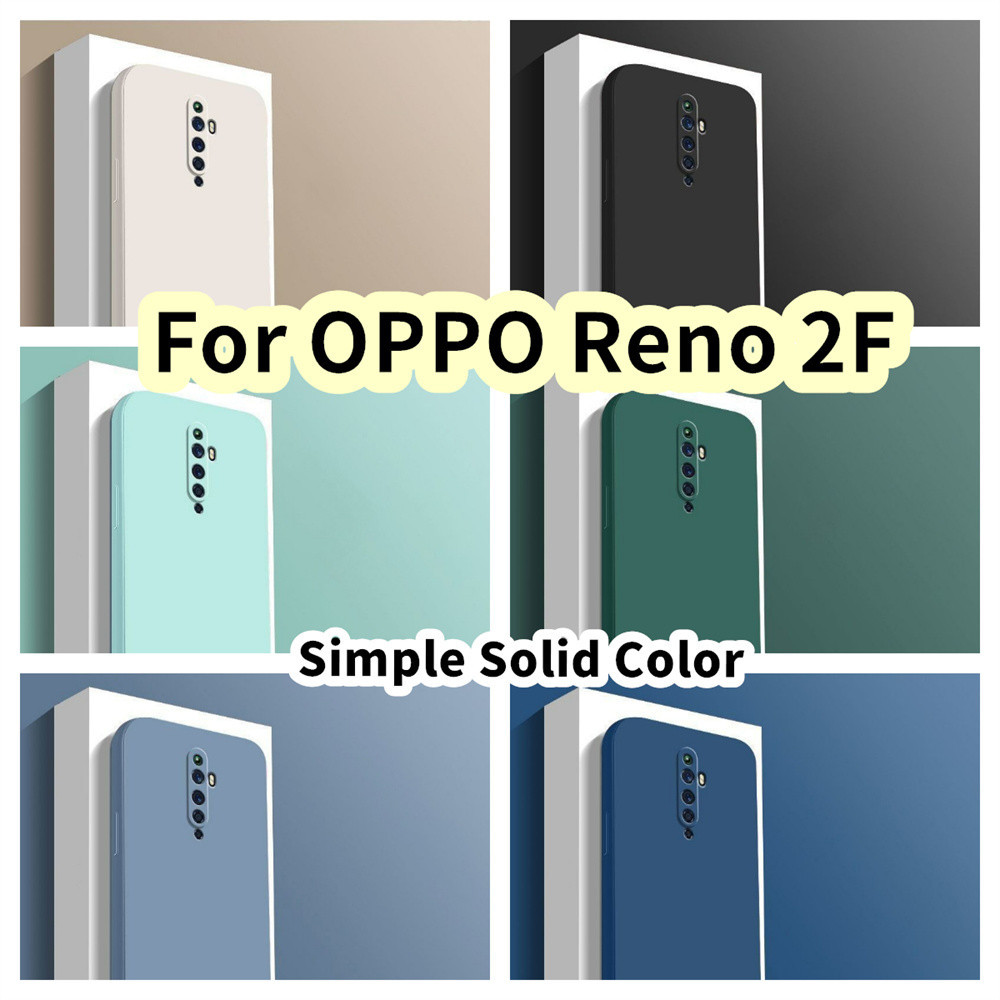 【 Yoshida 】 สําหรับ OPPO Reno 2F Silicone Full Cover Case ฝาครอบตรง