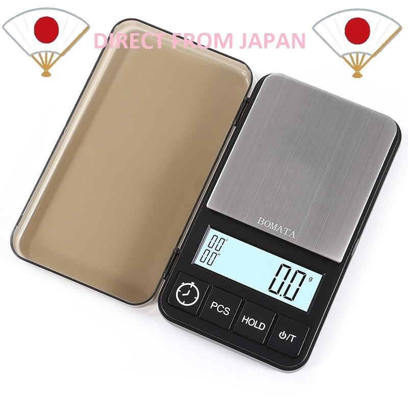 BOMATA 2kg 0.1g Unit Pocket Digital Scale Small Coffee Scale with Timer Portable Type Mini Precision Scale Measuring Instrument Balance Drip Scale with Silicon Pad...