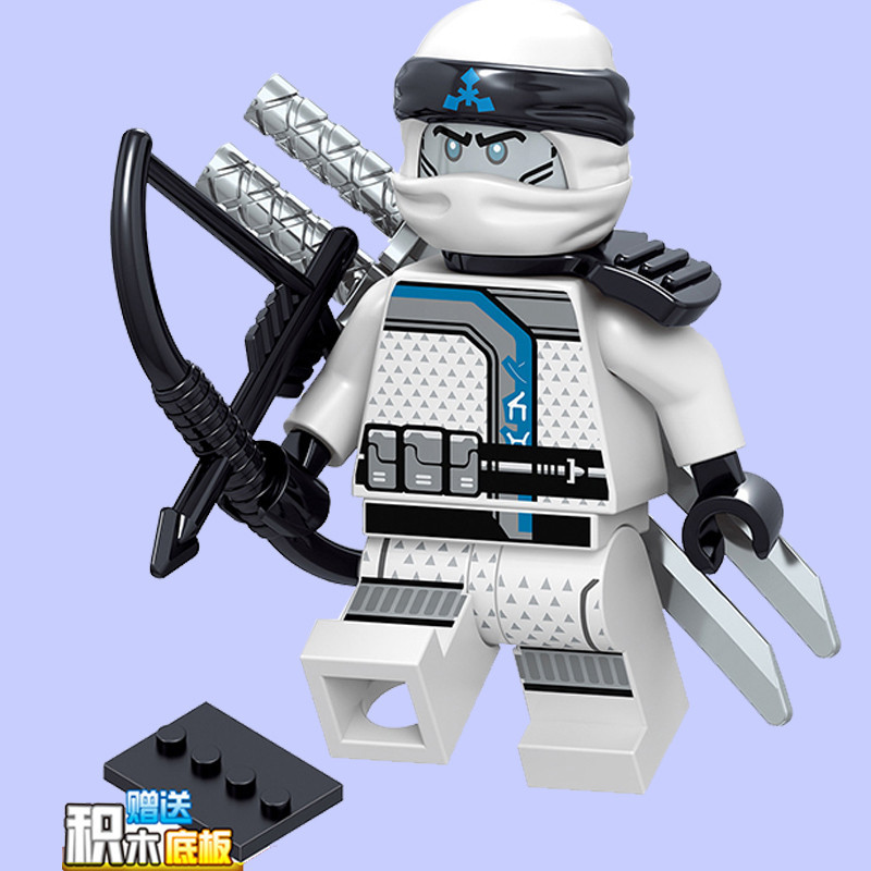 ใช ้ งานร ่ วมกับ Lego Phantom Ninja Season 8 Minifigures Building Blocks Zane Zane njo393 พร ้ อมอาวุธ 70639