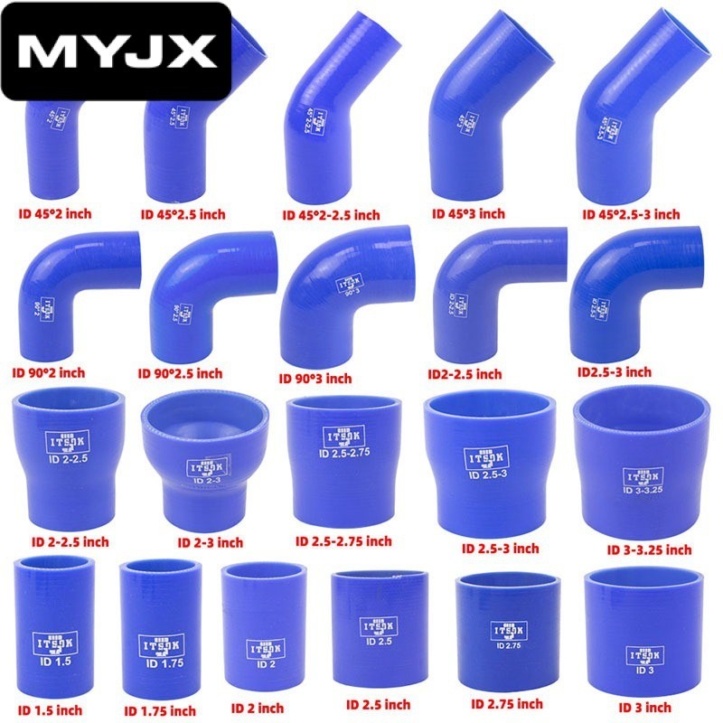 【MYJX】 อะแดปเตอร์ท่อซิลิโคน 45 90 องศา สําหรับรถมอเตอร์ไซค์