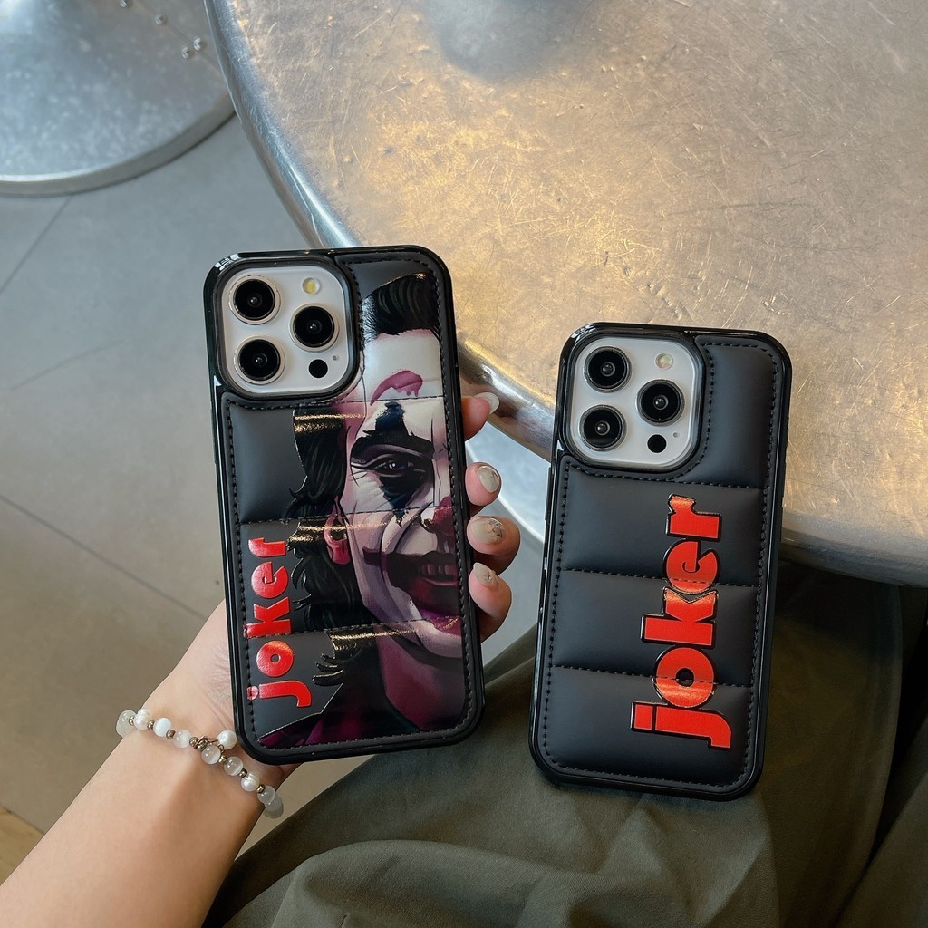 Street Street Wear Joker Joker Down Jacketซิลิโคนเคสโทรศัพท์เหมาะสําหรับIPhone 15promax 14 14Pro 14M