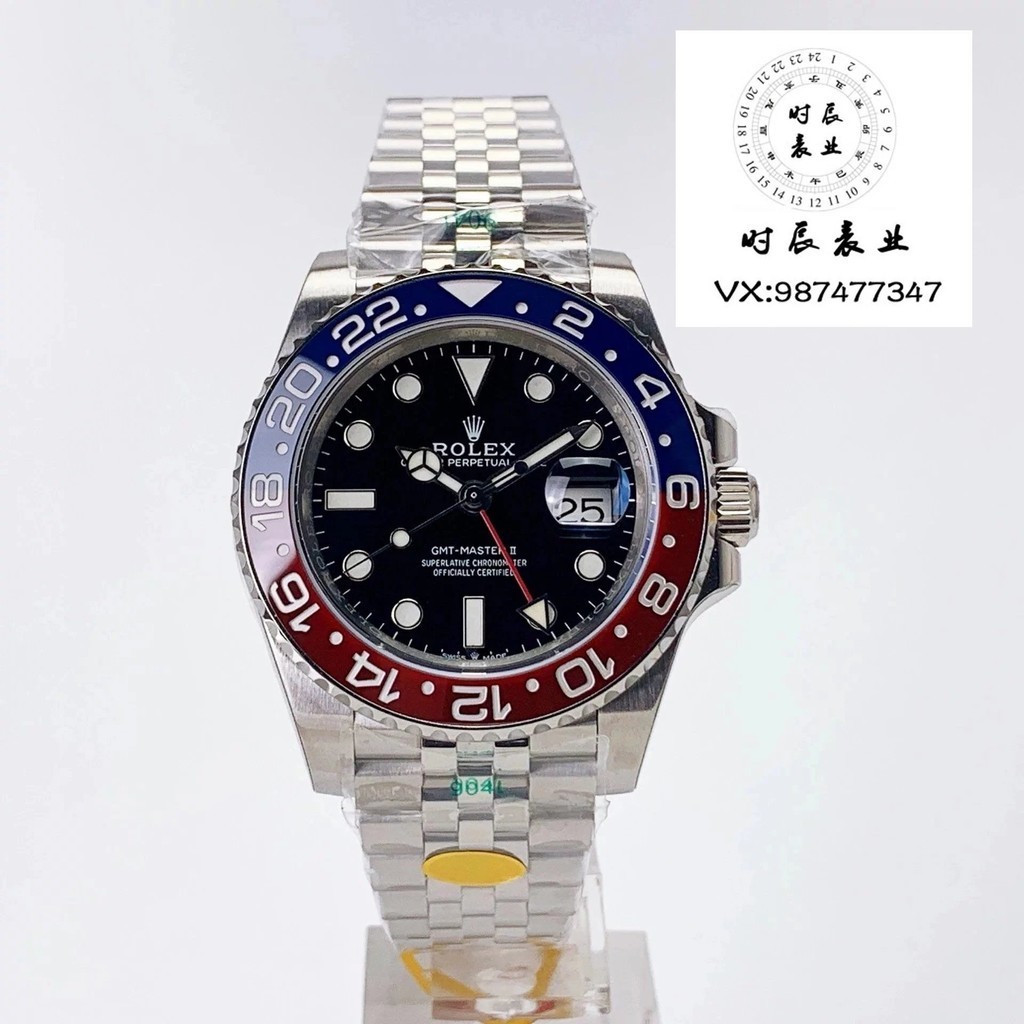 Laos N Factory Green Nige Red Blue Cola Ring Coca Cola, Rolex116719-บลู นาฬิกาผู้ชายพร้อมการเคลื่อนไ