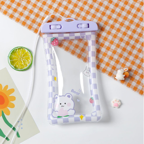 YUESDAY กรณีโทรศัพท์กันน้ำ,กรณีโทรศัพท์กันน้ำโปร่งใสด้วยเชือก,ขนาด 6.8 นิ้วกรณีโทรศัพท์กันน้ำ - รูปที่ 3