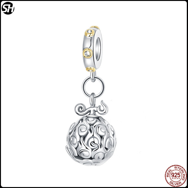 One PIECE Burn ผลไม้เปลวไฟผลไม้ Charms สําหรับ Original S925 Charms สร้อยข้อมือ Silver Charm ลูกปัดสําหรับผู้หญิงเครื่องประดับ