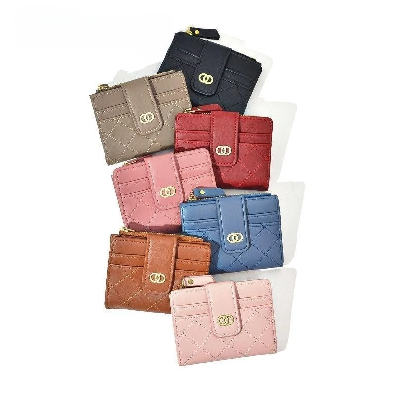 🦄Olivia🦄กระเป๋าสตางค์ สำหรับผู้หญิง พร้อมช่องใส่บัตร แบบพับ#BAG030