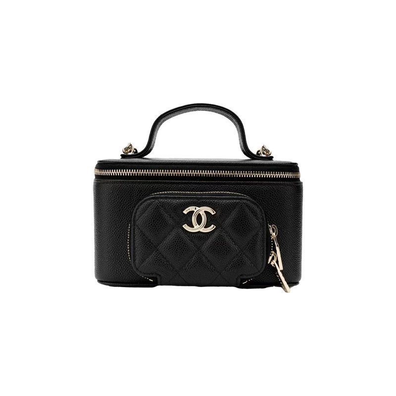 Chanel 23P Medium Box Makeup Bag Crossover Bag ของแท ้ 100 % V4T7