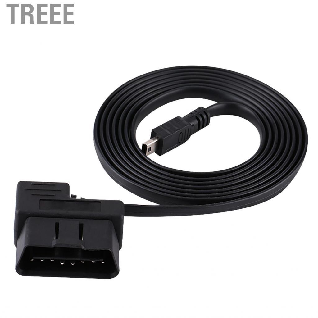 Treee 16pin สาย USB 180 ซม.รถ OBDII OBD2 EOBD วินิจฉัยอะแดปเตอร์ MINI OBD-II