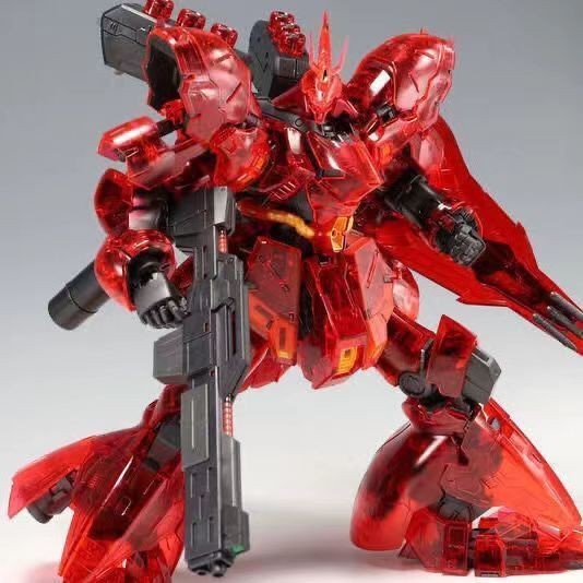 อะนิเมะประกอบรุ ่ น Daban Gundam ประกอบของเล ่ น MG6631A สีสัน Sazabi Kaza โปร ่ งใสรุ ่ นการ ์ ดรุ ่ น