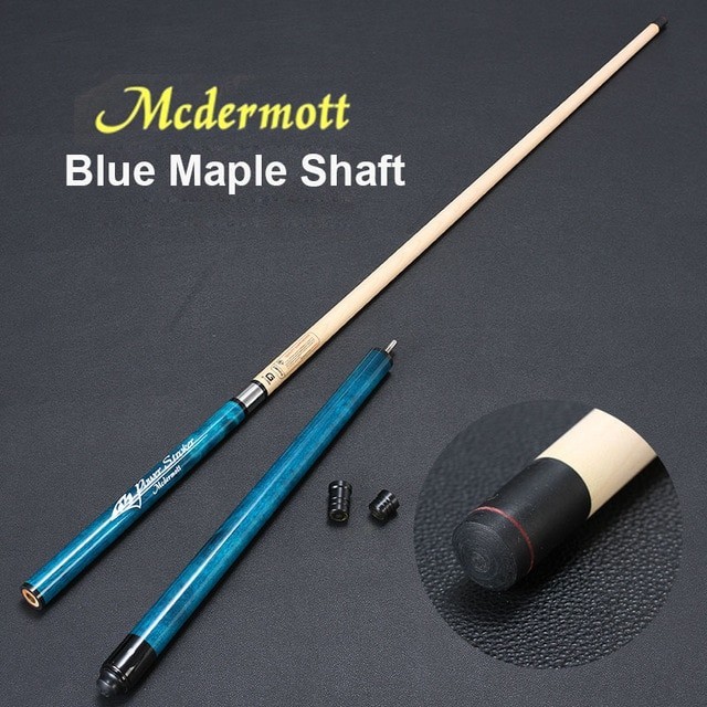 2019 ใหม่ McDermot Break Punch Jump Cue 13 มม.ปลาย 144 ซม.ความยาว Maple Ash ไม้ตัวเลือกสีแดงสีฟ้าสีดํา