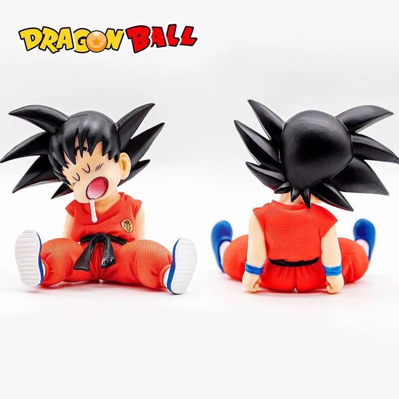 〖 รุ ่ นคุณภาพสูง 〗 Dragon Ball Figure Good Morning Sleepy Son Goku Figure รุ ่ น Q Goku GK รุ ่ นรถตกแต ่ งรูป