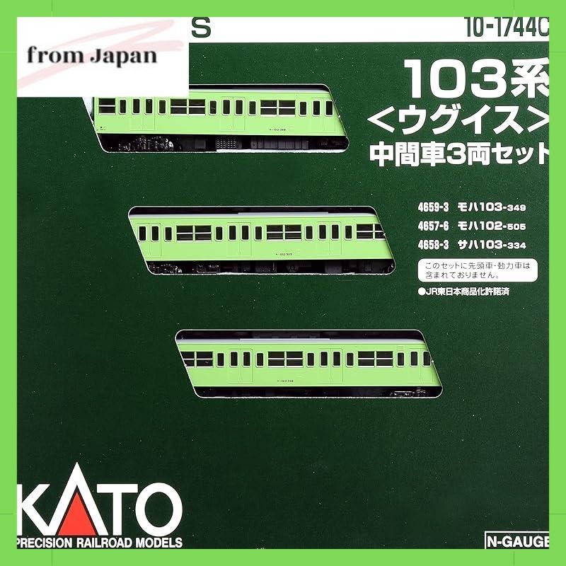 Kato N Gauge Series 103 Uguisu Intermediate Car 3-Car Set 10-1744C Model Train

