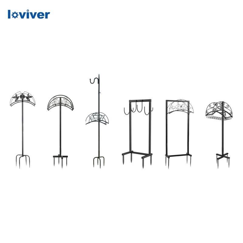 [Loviver] อุปกรณ์จัดเก็บท่อน้ําในสวนขาตั้งเก็บท่อสําหรับลานนอกสนามหญ้า