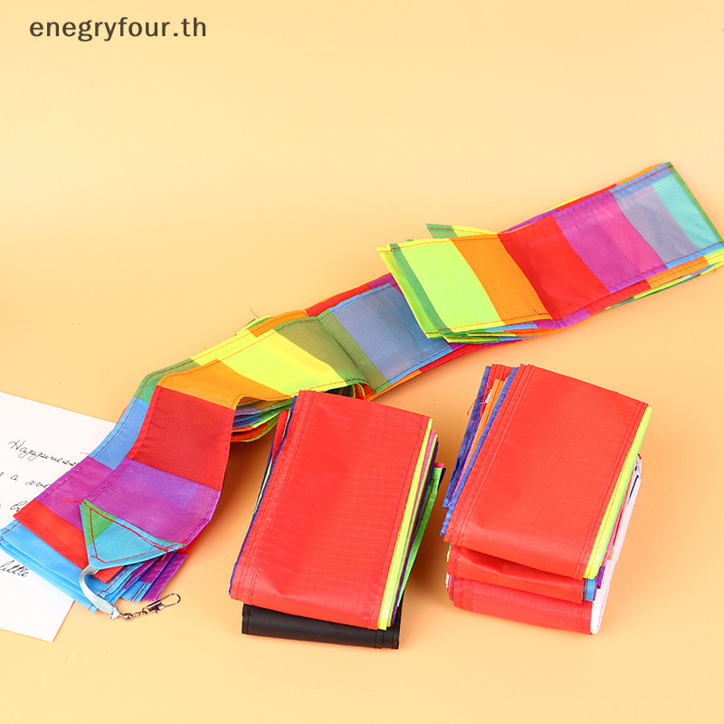 ของขวัญและของเล่น ใหม่ 10M/15M Kite Tail Rain Kite Triangle Kite Stunt Kite อุปกรณ์เสริมของเล่น .