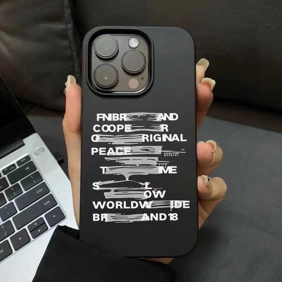 เคสไอโฟน16/15/14/13/12/11 Pro max Creative Graffiti ภาษาอังกฤษกันกระแทก Compatible Case iPhone 11,12,13,14,15,16,11PM,12PM,13PM,14PM,15PM,16PM,16Plus,X/Xs, XR,7 +,8Plus
