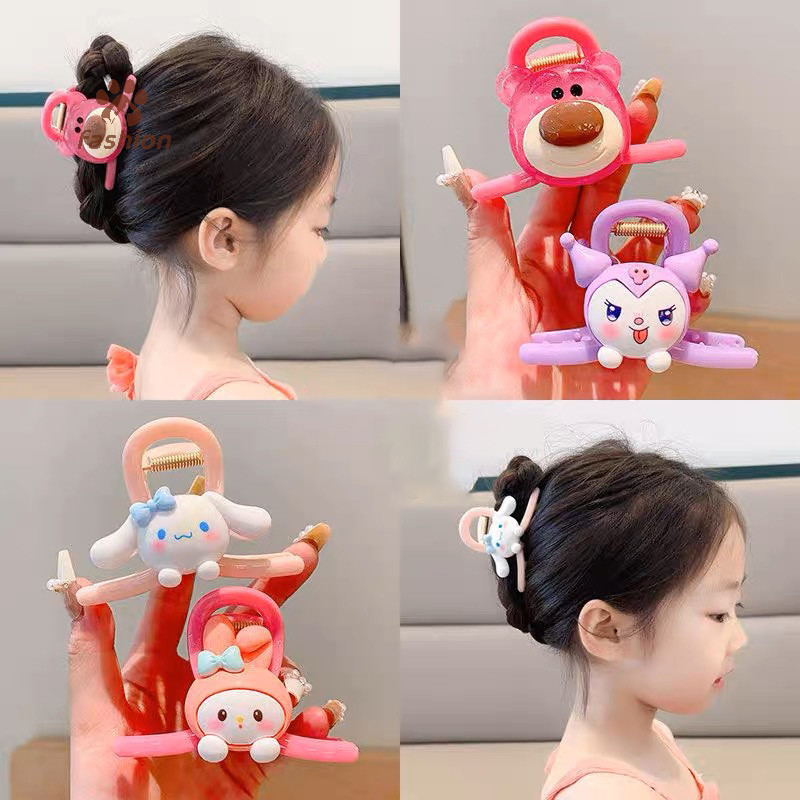 [แฟชั่น] แฟชั่นการ์ตูนสาวกรงเล็บผมน่ารักอะนิเมะการ์ตูนเด็กกิ๊บสาวกลับหัวหางม้าคลิปพลาสติกฉลามคลิป {ไทย}