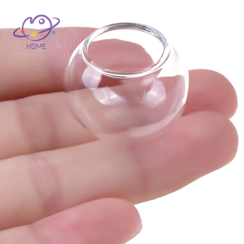 [mayhome ] 1x Dollhouse Miniature Mini Fish Mini Glass Bowl Doll House Accessories {TH }