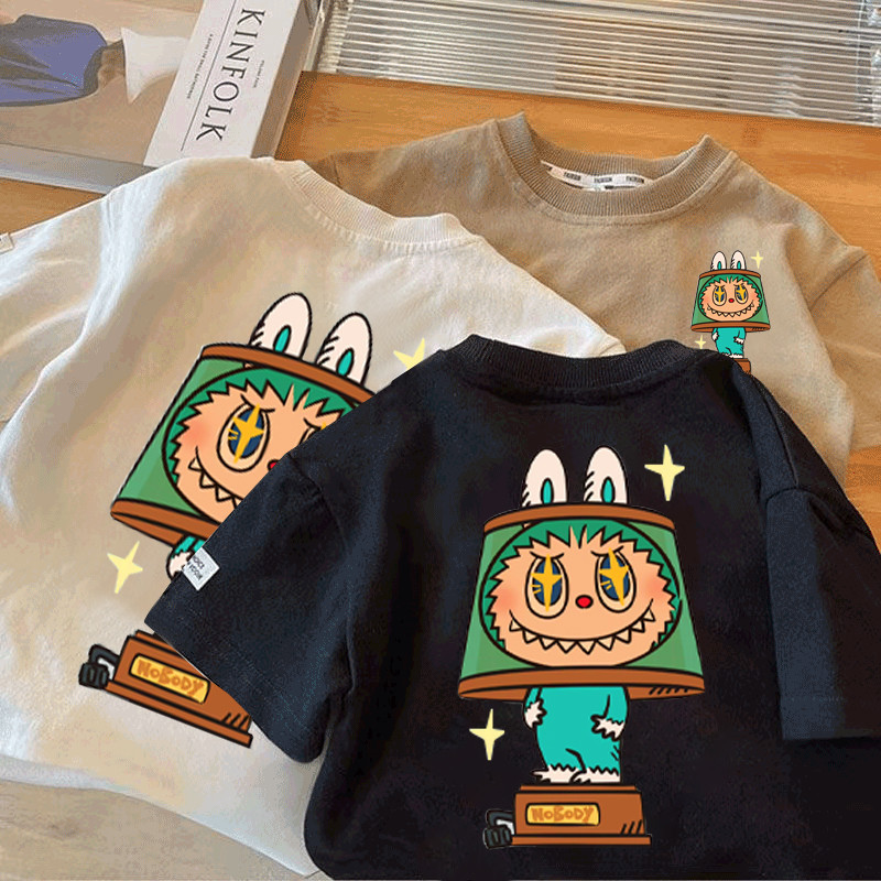 Kid Tshirt(1-14y) เสื้อยืดแขนสั้นผ้าฝ้าย 100% พิมพ์แฟชั่นเกาหลีเด็กเด็กผู้หญิงสวมใส่ด้านบน