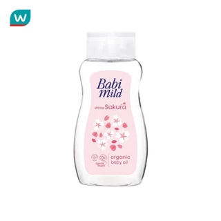 Babimild เบบี้มายด์ เบบี้ ออยล์ ไวท์ ซากุระ ออร์แกนิก 100 มล. ออยล์บำรุงผิว