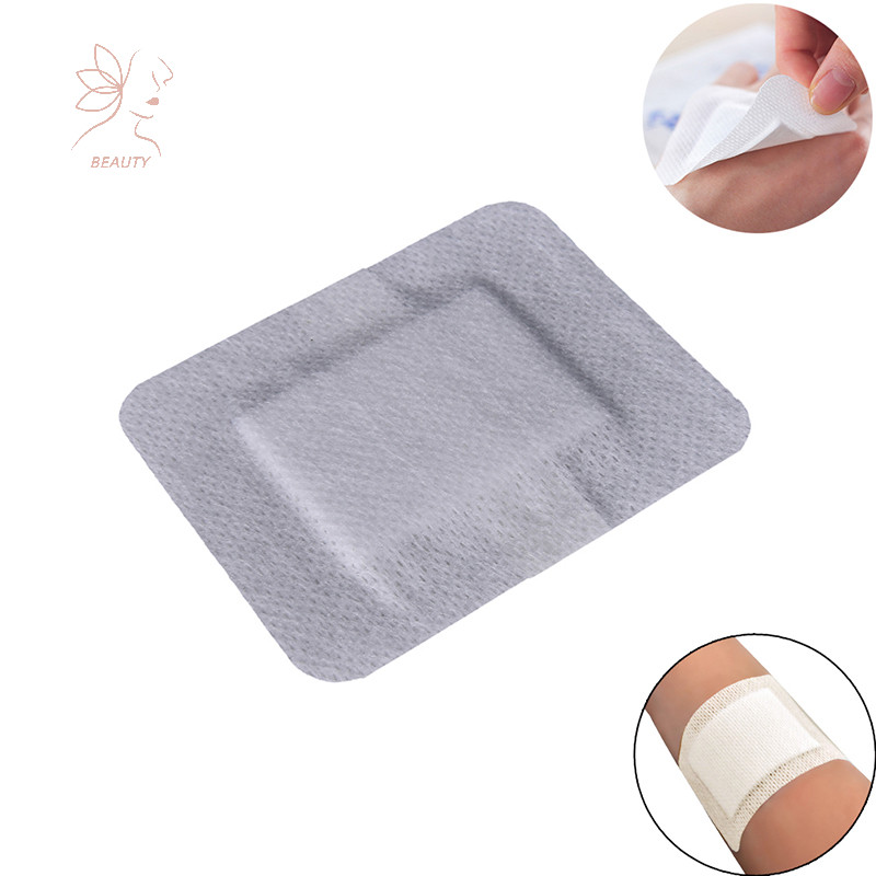 [maybeauty ] 10 ชิ ้ นไม ่ ทอกาวแผล Dressing Large Band Aid 6x7 ซม . {TH }