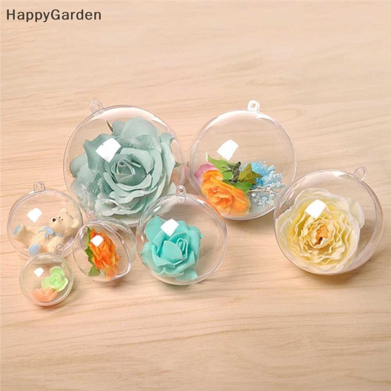 ใหม ่ โปร ่ งใสเปิดพลาสติกตกแต ่ งคริสต ์ มาส Ball Bauble เครื ่ องประดับของขวัญกล ่ องร ้ อน