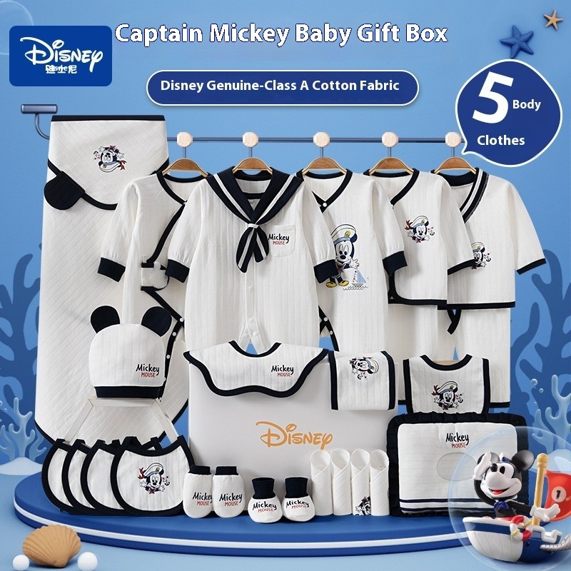 Disney ทารกแรกเกิดเสื ้ อผ ้ าเด ็ กชุดกล ่ องของขวัญฤดูใบไม ้ ผลิฤดูใบไม ้ ร ่ วงทารกแรกเกิดอุปกรณ ์ ทารกแรกเกิดของขวัญการประชุมเต ็ มเดือน