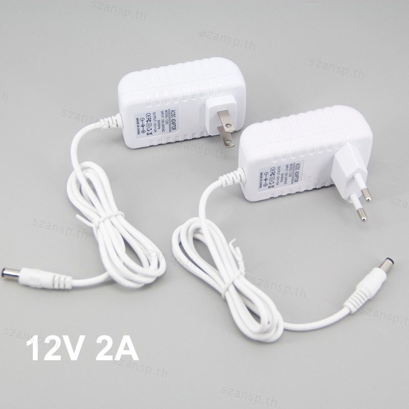 สีขาว LED Driver AC 100 V-240 V ถึง DC 12 V 2A 2000ma อะแดปเตอร์แหล่งจ่ายไฟ Transformers Switching Charger สําหรับ LED Strip light กล้องวงจรปิด