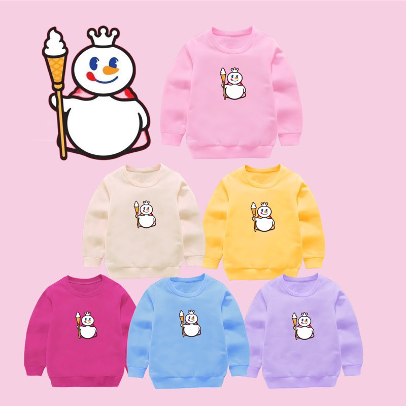 Mixue CREWNECK CHILDRENS เสื้อสเวตเตอร์สําหรับเด็กหญิงและเด็กชาย