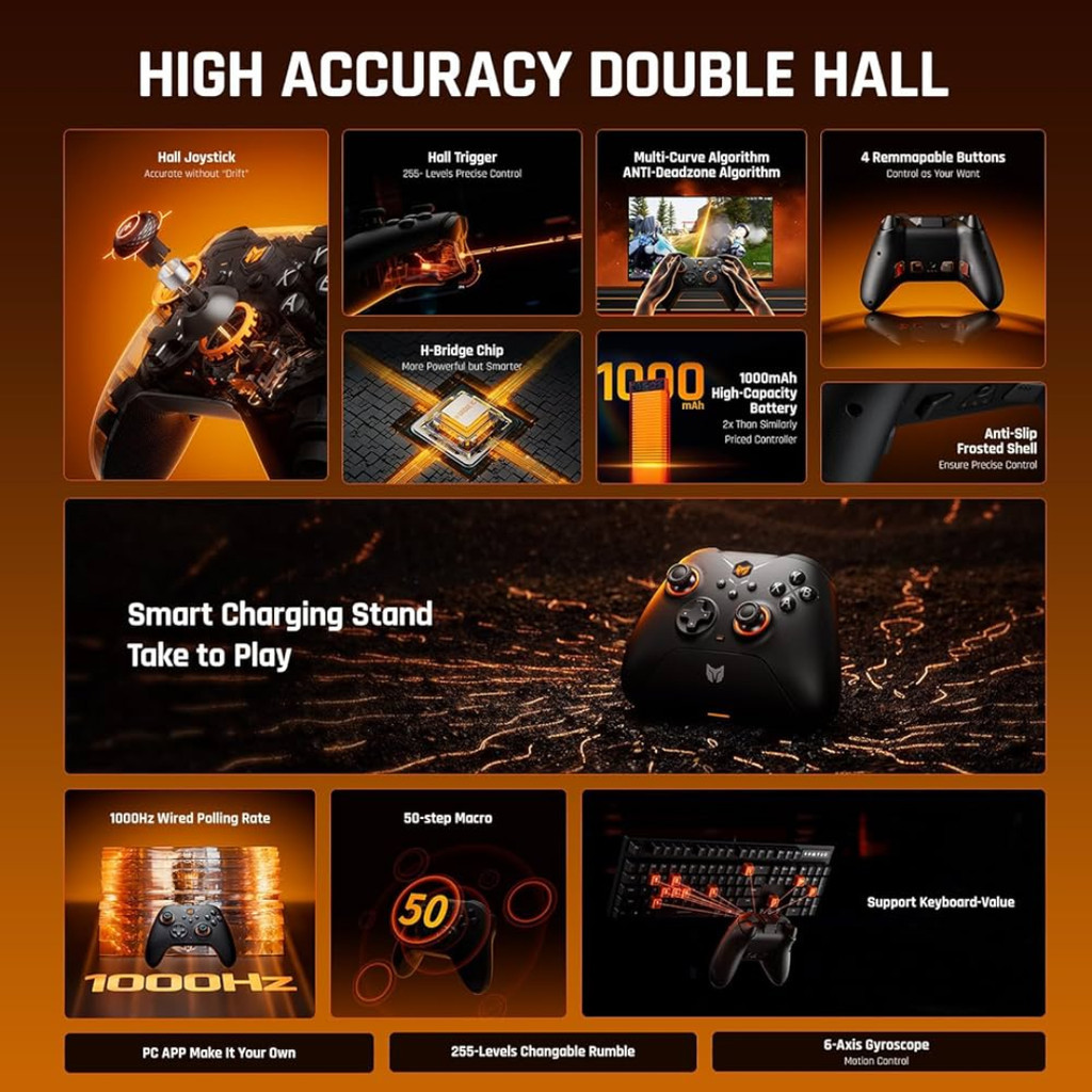 [Tinzshop] BIGBIG WON Gale Hall Wireless Controller For Window /Switch / Android / IOS จอยเล่นได้ทุกเครื่อง