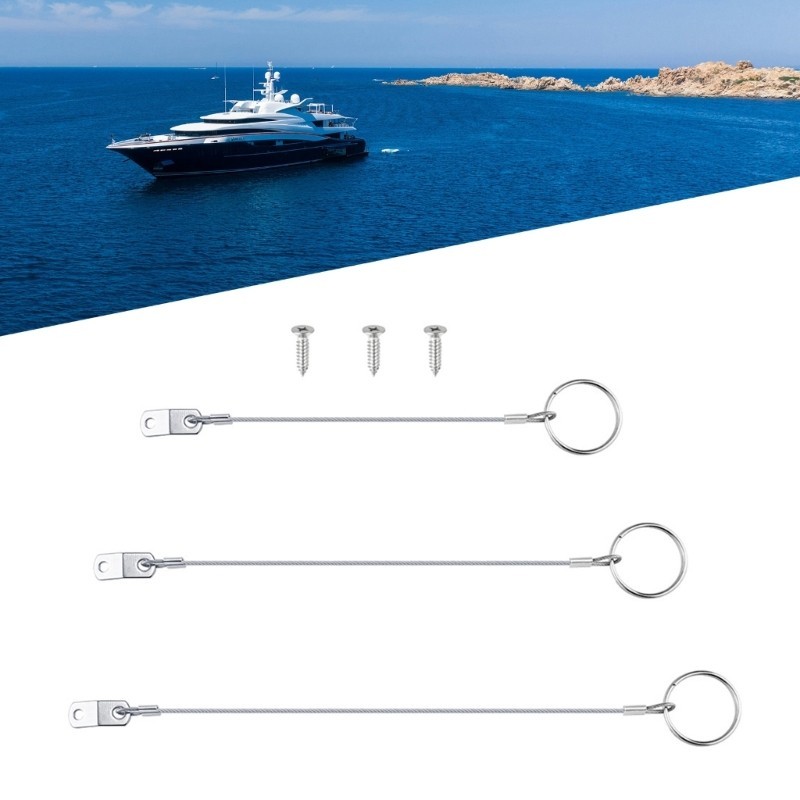 Mon Stainless Lanyard Cable Safety Tether Wire Safety Wire Boat Tether Safety Cable