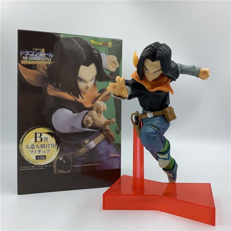 Xih8 Dragon Ball คุณภาพสูง Dragon Ball ประดิษฐ์ No. 17 B Bounty เครื่องประดับรูป PVC สไตล์ใหม่ชนิดบร