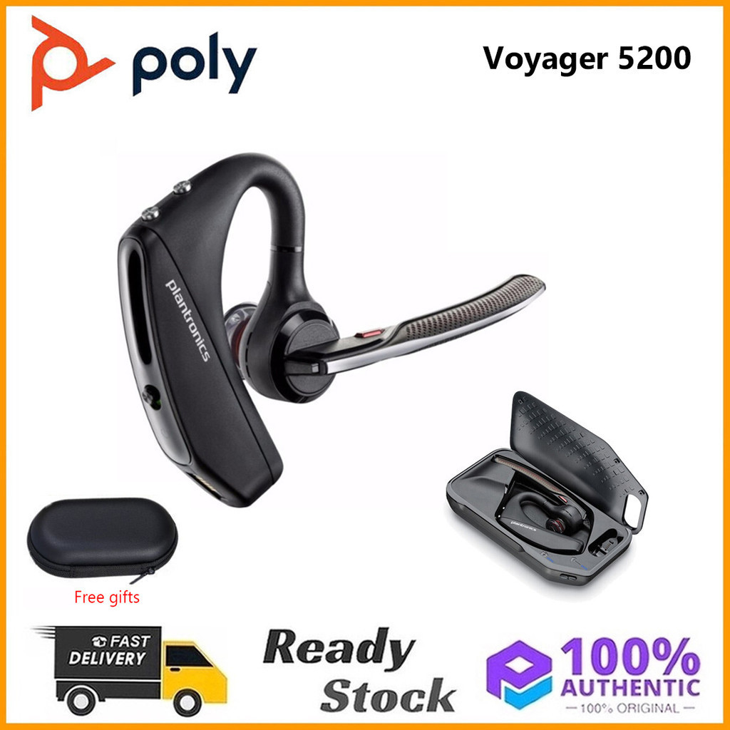 Original Plantronics Voyager 5200 หูฟังไร้สายบลูทูธหูฟังกีฬาตัดเสียงรบกวน