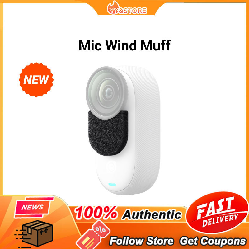 【 ใหม ่ เดิม 】Insta360 GO 3/GO 3S Mic Wind Muff เหมาะสําหรับอุปกรณ ์ เสริมกล ้ อง GO 3/GO 3S